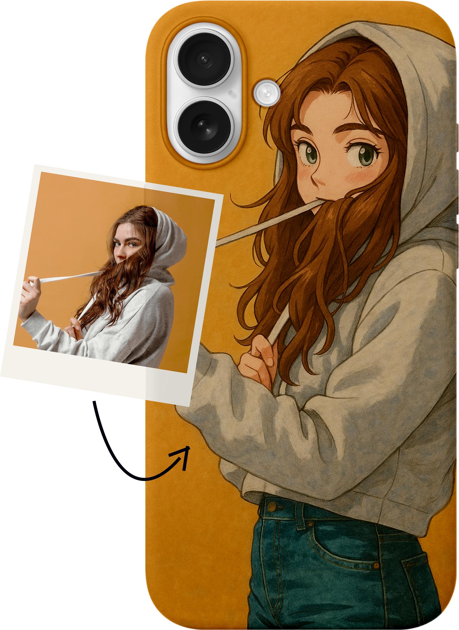 Custom Ghibli style phone case from Crzycase