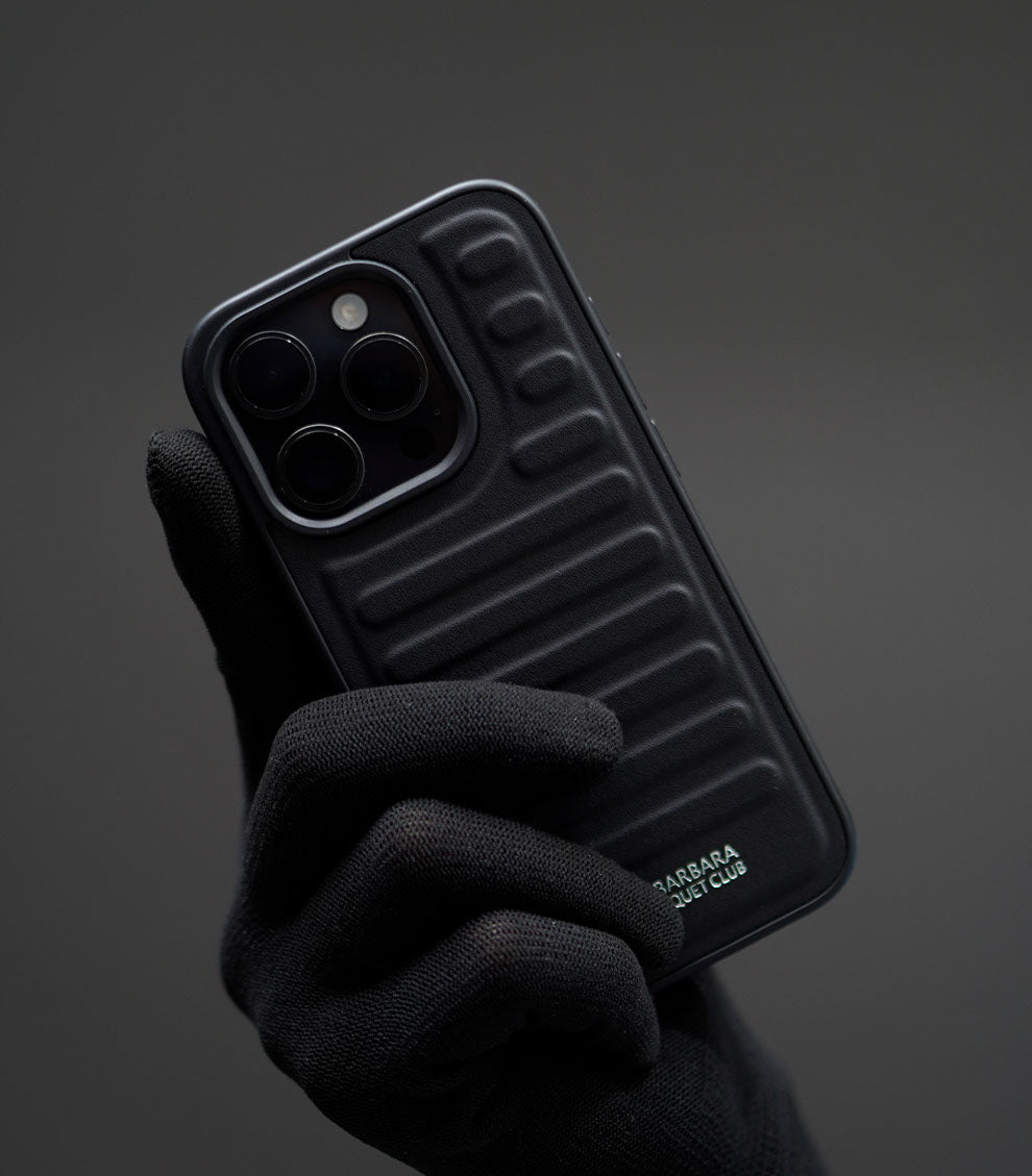 Elegant ribbed silicone protective phone case with premium texture and sleek design
