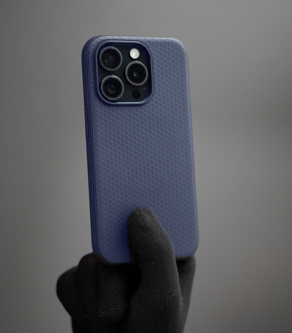 Navy Blue Textured Grip Cover
