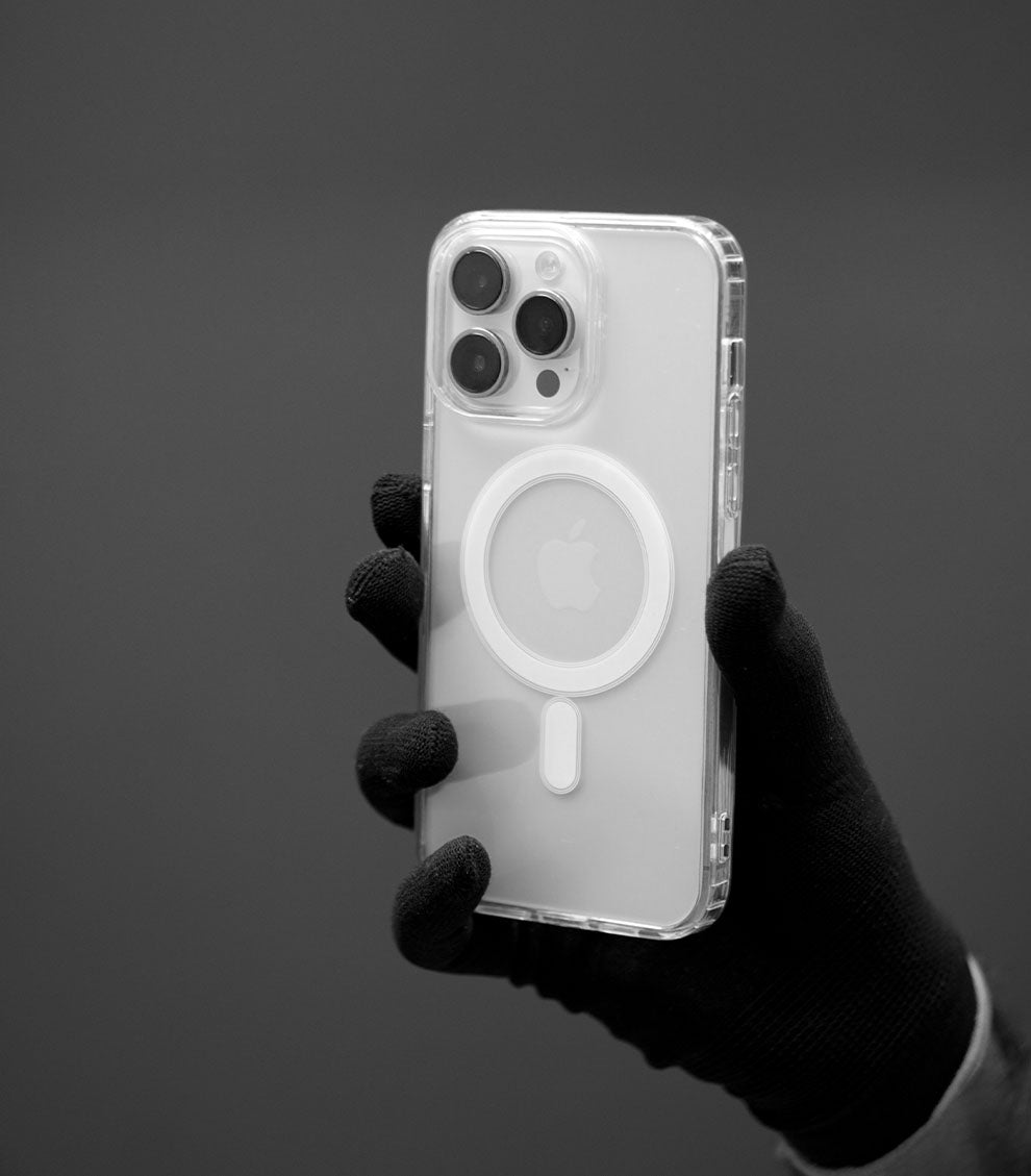 Anti-Yellow Transparent Magnetic Phone Cover