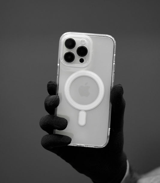 Clear Magnetic Phone Case - Transparent Shockproof Cover