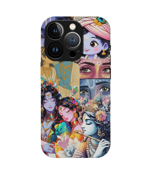 Lord Krishna Glass Case Design 04