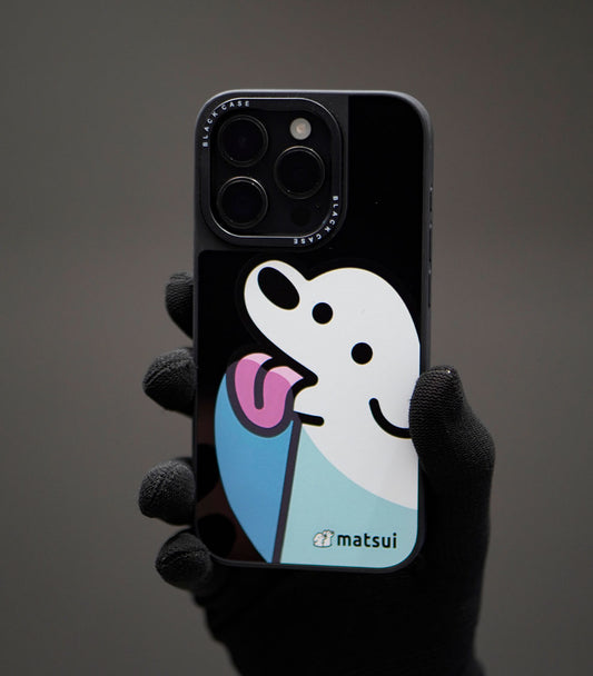 Matsui Happy Pup iPhone case with cute cartoon dog design