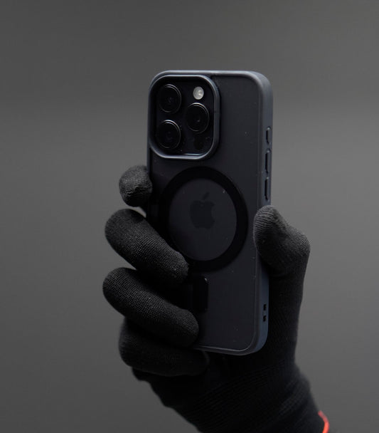 Matte Magnetic Phone Case - Black Shockproof Cover