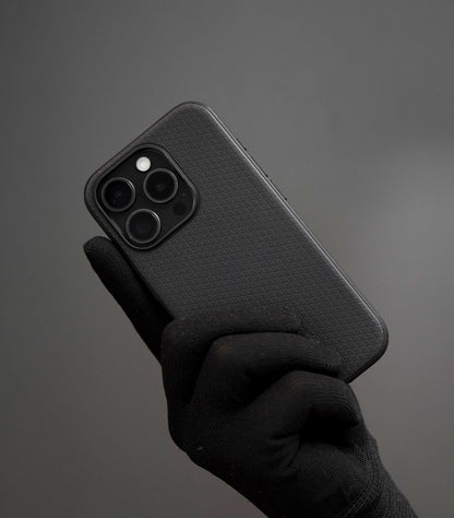 Modern black phone case with lightweight shockproof protection
