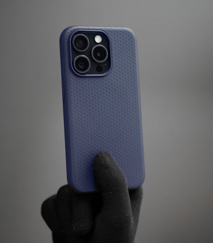 Navy Blue Textured Grip Cover
