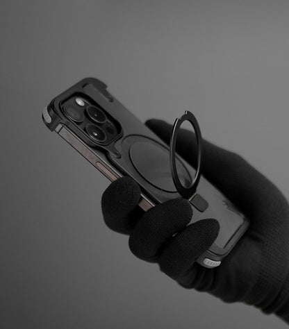 Shockproof universal phone cover with built-in ring holder