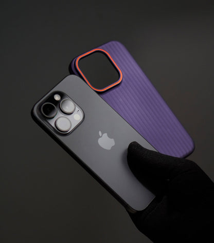 Stylish purple and orange protective phone case