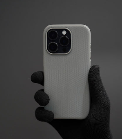 Textured Silicone Drop-Resistant Phone Case - Grey