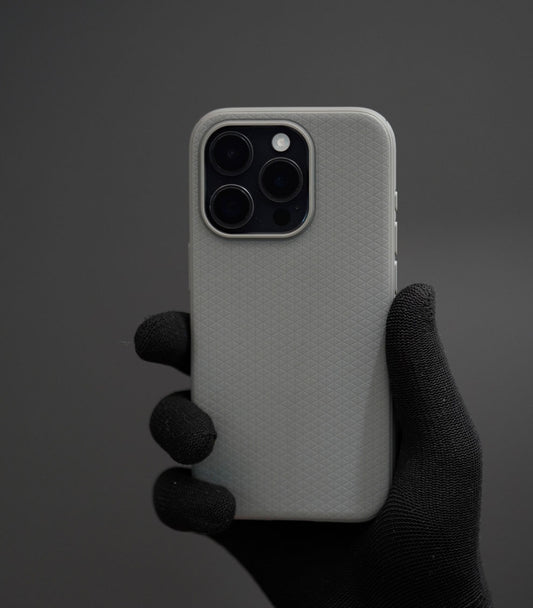 Textured Silicone Drop-Resistant Phone Case - Grey